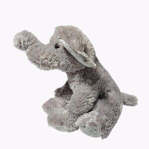 Aurora Elephant 15 inch Plush Gray Floppy Stuffed Animal Toy Lovey